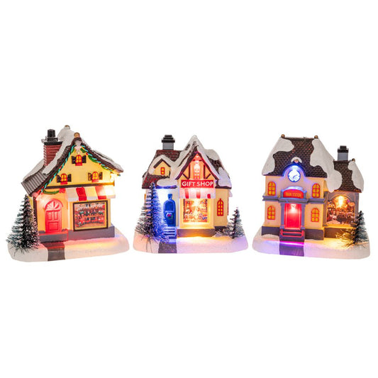 Сет од 3 божиќни куќи